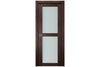 Nova Italia Vetro 2 Lite Prestige Brown Laminate Interior Door | Buy Doors Online