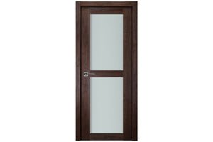 Nova Italia Vetro 2 Lite Prestige Brown Laminate Interior Door | Buy Doors Online