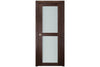 Nova Italia Vetro 2 Lite Prestige Brown Laminate Interior Door | Buy Doors Online