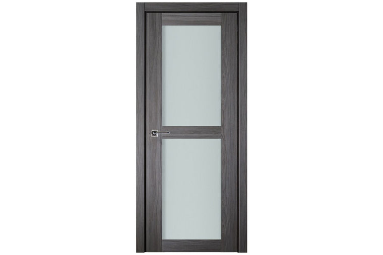 Nova Italia Vetro 2 Lite Swiss Elm Laminate Interior Door