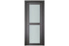 Nova Italia Vetro 2 Lite Swiss Elm Laminate Interior Door | Buy Doors Online