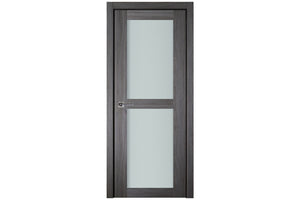 Nova Italia Vetro 2 Lite Swiss Elm Laminate Interior Door | Buy Doors Online