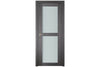 Nova Italia Vetro 2 Lite Swiss Elm Laminate Interior Door | Buy Doors Online