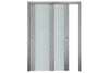 Nova Italia Vetro 2H Light Grey Laminate Interior Door| ByPass Door