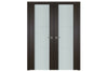 Nova Italia Vetro 2H Premium Wenge Laminate Interior Door | Buy Doors Online