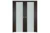 Nova Italia Vetro 2H Premium Wenge Laminate Interior Door | Buy Doors Online