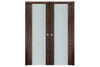 Nova Italia Vetro 2H Prestige Brown Laminate Interior Door | Buy Doors Online