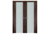 Nova Italia Vetro 2H Prestige Brown Laminate Interior Door | Buy Doors Online