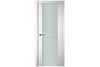 Nova Italia Vetro 2HC Alaskan White Laminate Interior Door | Buy Doors Online