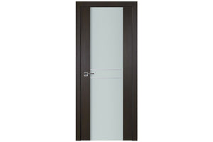 Nova Italia Vetro 2HC Premium Wenge Laminate Interior Door | Buy Doors Online