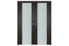 Nova Italia Vetro 2HC Premium Wenge Laminate Interior Door | Buy Doors Online