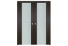 Nova Italia Vetro 2HC Premium Wenge Laminate Interior Door | Buy Doors Online