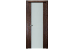 Nova Italia Vetro 2HC Prestige Brown Laminate Interior Door | Buy Doors Online