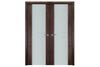 Nova Italia Vetro 2HC Prestige Brown Laminate Interior Door | Buy Doors Online