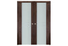 Nova Italia Vetro 2HC Prestige Brown Laminate Interior Door | Buy Doors Online