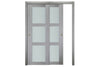 Nova Italia Vetro 3 Lite Light Grey Laminate Interior Door| ByPass Door | Buy Doors Online