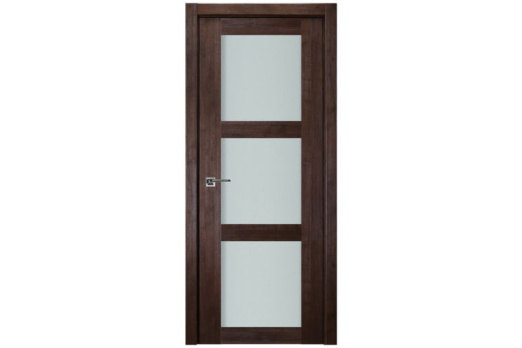 Nova Italia Vetro 3 Lite Prestige Brown Laminate Interior Door