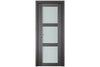 Nova Italia Vetro 3 Lite Swiss Elm Laminate Interior Door | Buy Doors Online