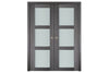 Nova Italia Vetro 3 Lite Swiss Elm Laminate Interior Door | Buy Doors Online