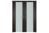 Nova Italia Vetro 3H Premium Wenge Laminate Interior Door | Buy Doors Online