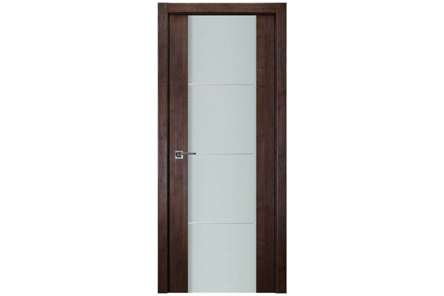Nova Italia Vetro 3H Prestige Brown Laminate Interior Door