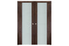 Nova Italia Vetro 3H Prestige Brown Laminate Interior Door | Buy Doors Online