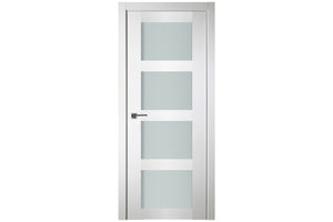 Nova Italia Vetro 4 Lite Alaskan White Laminate Interior Door | Buy Doors Online