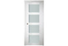 Nova Italia Vetro 4 Lite Alaskan White Laminate Interior Door | Buy Doors Online