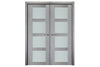 Nova Italia Vetro 4 Lite Light Grey Laminate Interior Door | Buy Doors Online