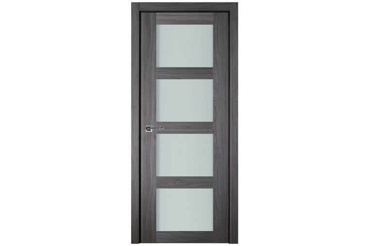 Nova Italia Vetro 4 Lite Swiss Elm Laminate Interior Door
