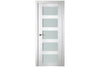 Nova Italia Vetro 5 Lite Alaskan White Laminate Interior Door | Buy Doors Online