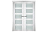 Nova Italia Vetro 5 Lite Alaskan White Laminate Interior Door