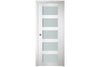 Nova Italia Vetro 5 Lite Alaskan White Laminate Interior Door | Buy Doors Online