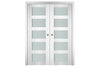 Nova Italia Vetro 5 Lite Alaskan White Laminate Interior Door