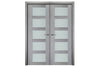 Nova Italia Vetro 5 Lite Light Grey Laminate Interior Door | Buy Doors Online