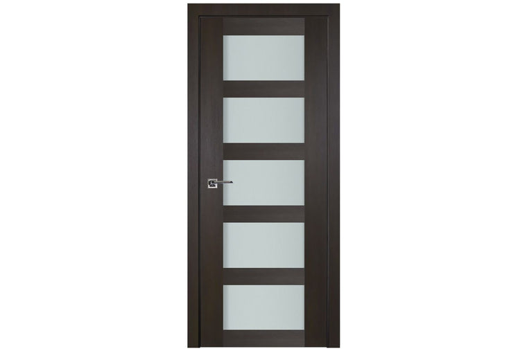 Nova Italia Vetro 5 Lite Premium Wenge Laminate Interior Door