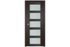 Nova Italia Vetro 5 Lite Premium Wenge Laminate Interior Door | Buy Doors Online