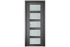 Nova Italia Vetro 5 Lite Swiss Elm Laminate Interior Door | Buy Doors Online