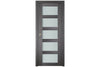 Nova Italia Vetro 5 Lite Swiss Elm Laminate Interior Door | Buy Doors Online