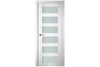 Nova Italia Vetro 6 Lite Alaskan White Laminate Interior Door | Buy Doors Online 