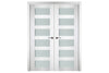 Nova Italia Vetro 6 Lite Alaskan White Laminate Interior Door | Buy Doors Online