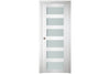 Nova Italia Vetro 6 Lite Alaskan White Laminate Interior Door | Buy Doors Online