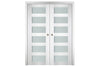 Nova Italia Vetro 6 Lite Alaskan White Laminate Interior Door | Buy Doors Online