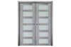 Nova Italia Vetro 6 Lite Light Grey Laminate Interior Door | Buy Doors Online