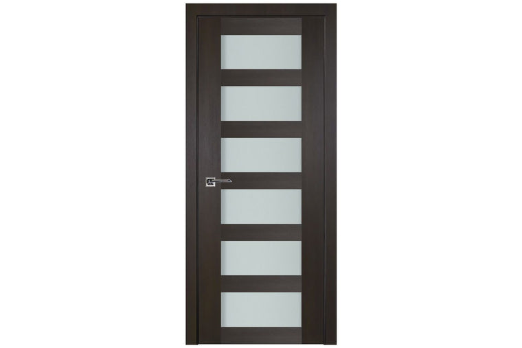 Nova Italia Vetro 6 Lite Premium Wenge Laminate Interior Door