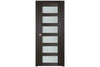 Nova Italia Vetro 6 Lite Premium Wenge Laminate Interior Door | Buy Doors Online