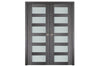 Nova Italia Vetro 6 Lite Swiss Elm Laminate Interior Door | Buy Doors Online