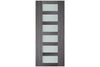 Nova Italia Vetro 6 Lite Swiss Elm Laminate Interior Door | Barn Door