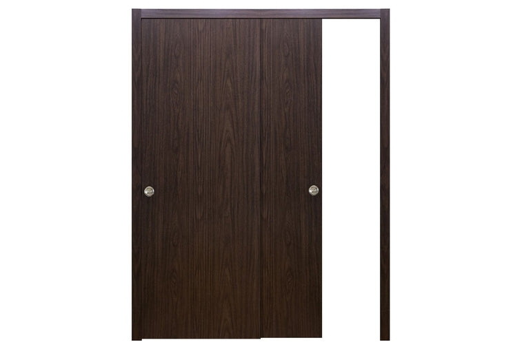 Nova M34 Black Walnut Laminated Modern Interior Door | ByPass Door