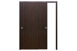 Nova M34 Black Walnut Laminated Modern Interior Door | ByPass Door | Buy Doors Online